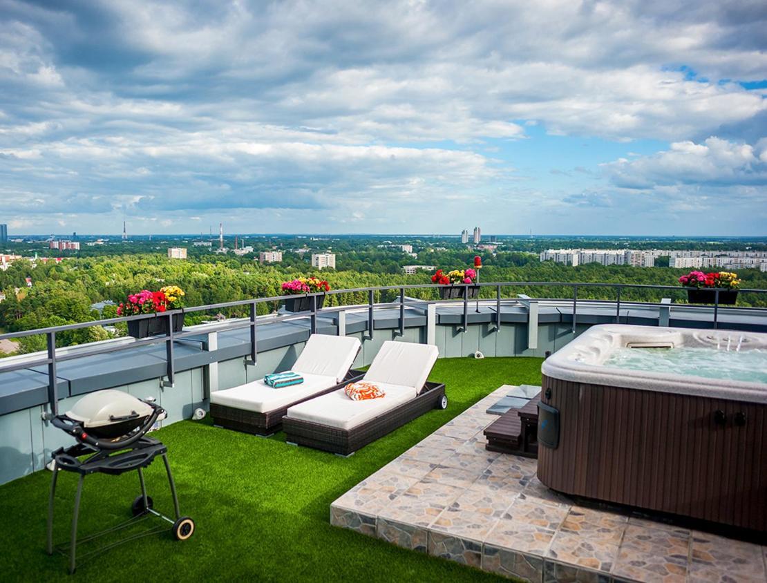 Skyhouse Riga Private Penthouse And Spa Buitenkant foto